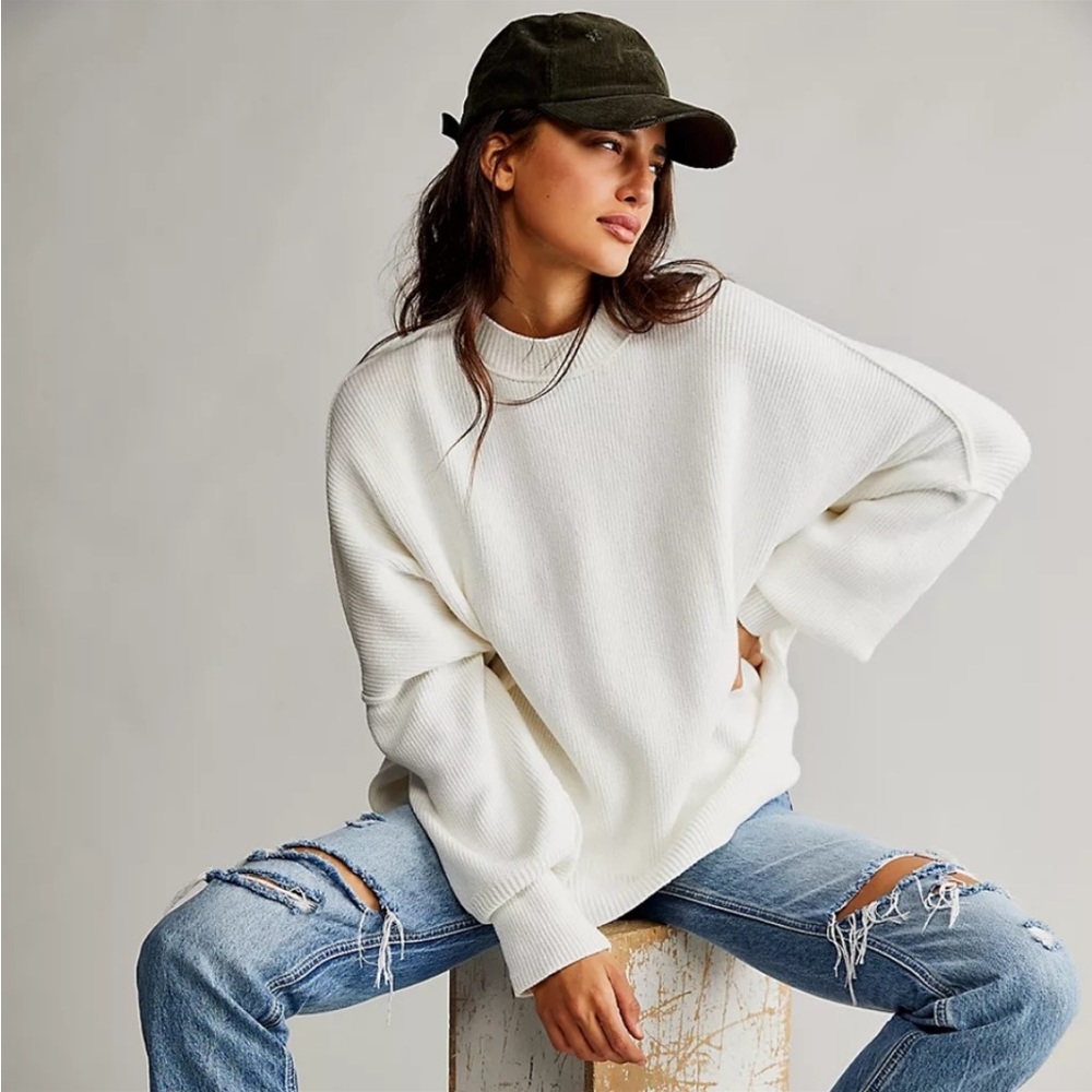 Free People Easy Street Thnic, White, S - Great Condition